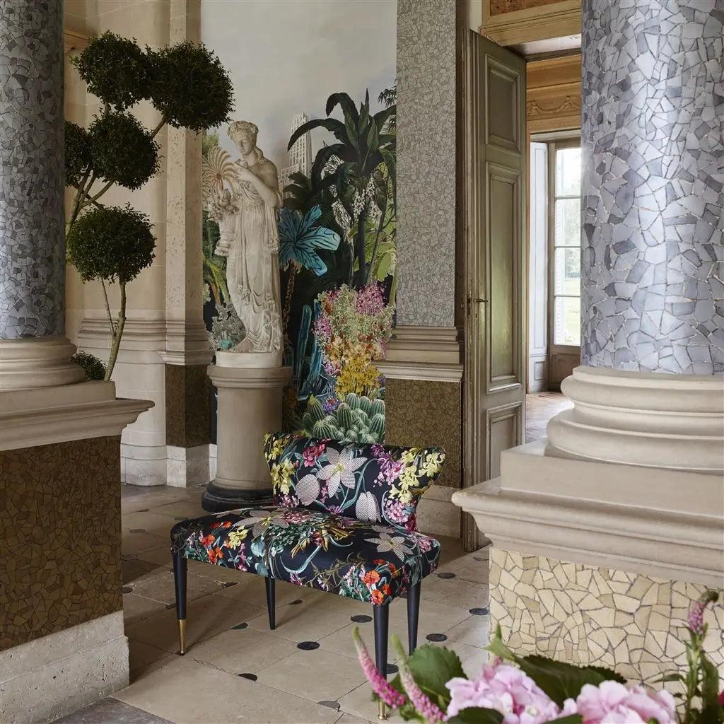 Tapeta BAGATELLE - REGLISSE szarobłękitny Christian Lacroix Eye on Design