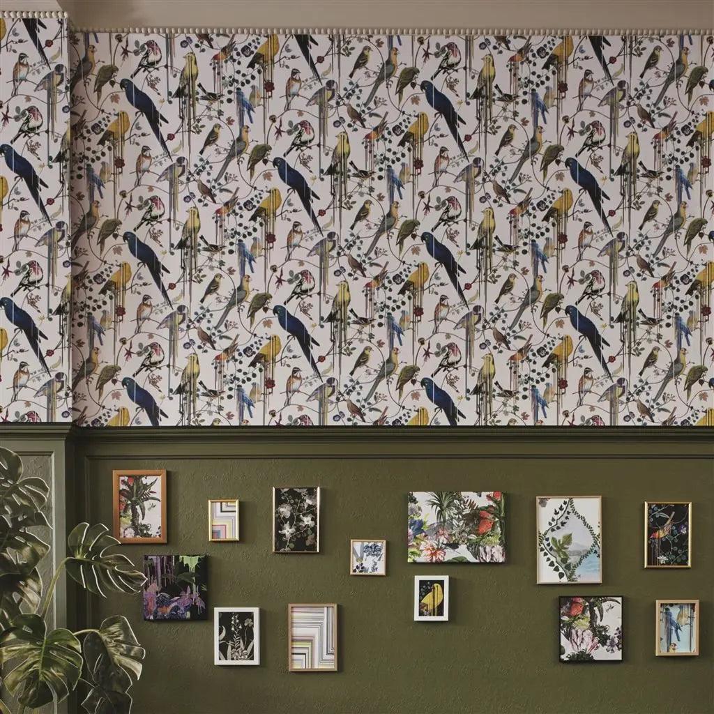 Tapeta BIRDS SINFONIA CUIVRE beżowy Christian Lacroix Eye on Design