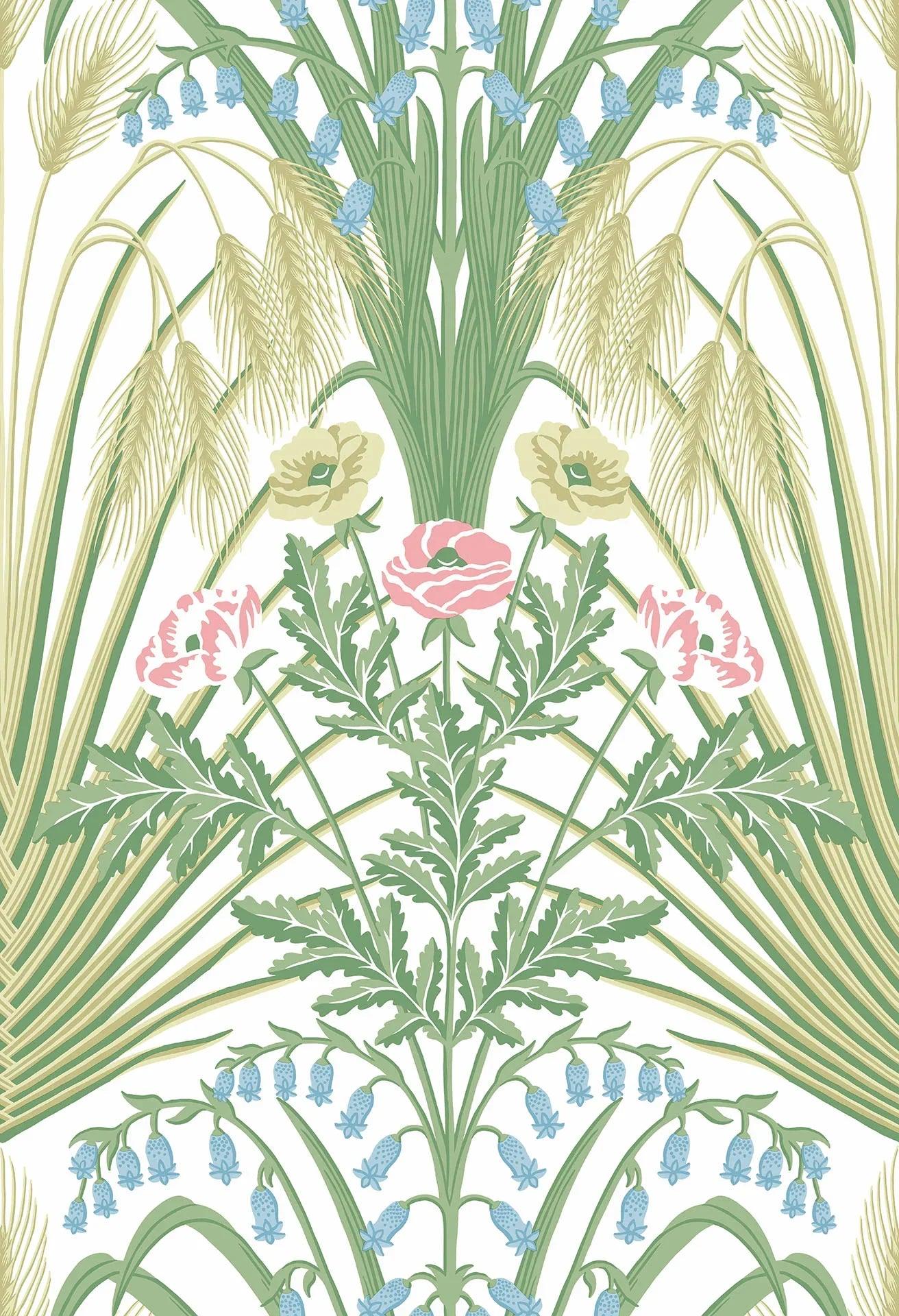 Tapeta BOTANICAL BOTANICA - Bluebell błękit na bieli Cole & Son Eye on Design