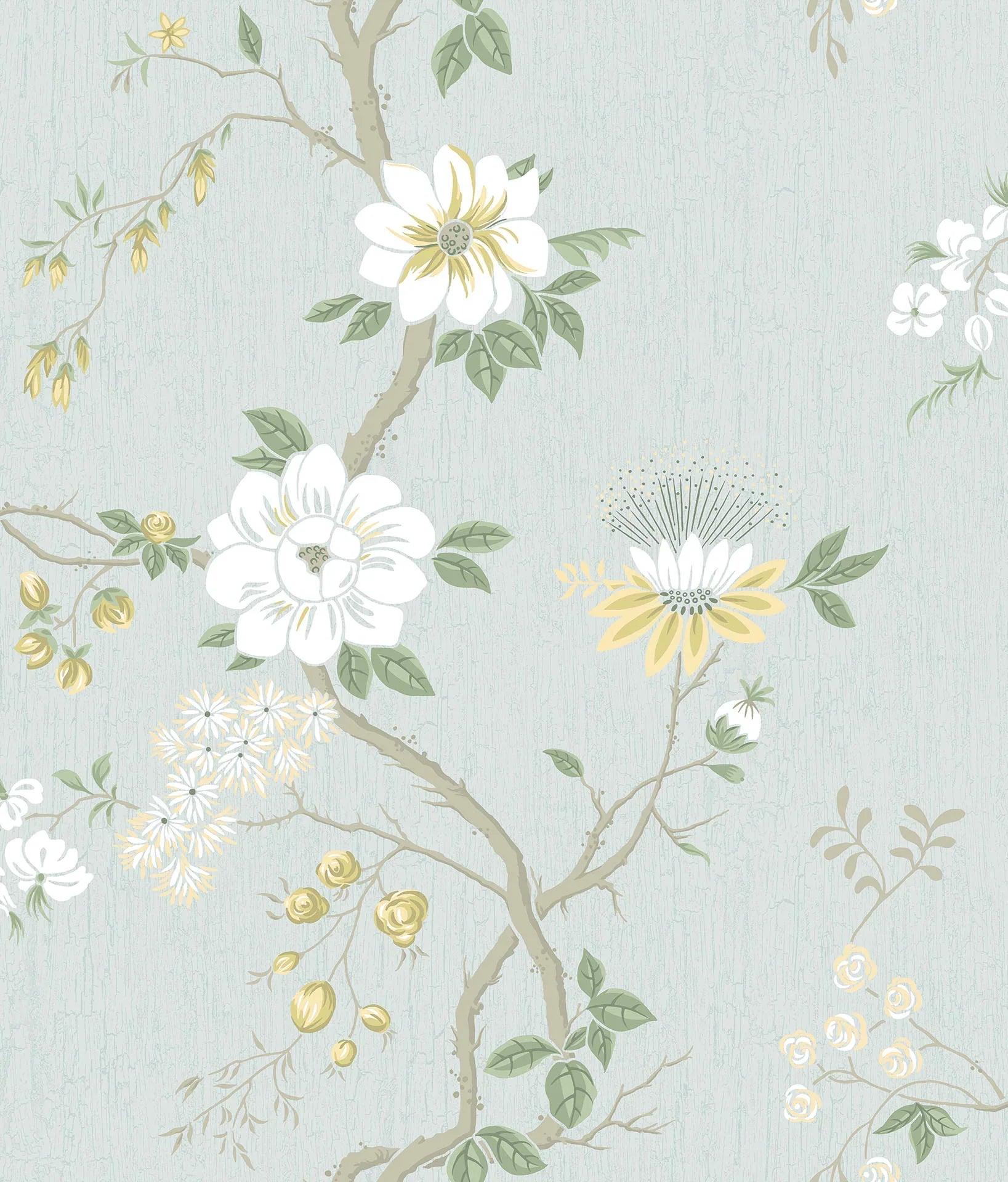 Tapeta BOTANICAL BOTANICA - Camellia niebieski Cole & Son Eye on Design
