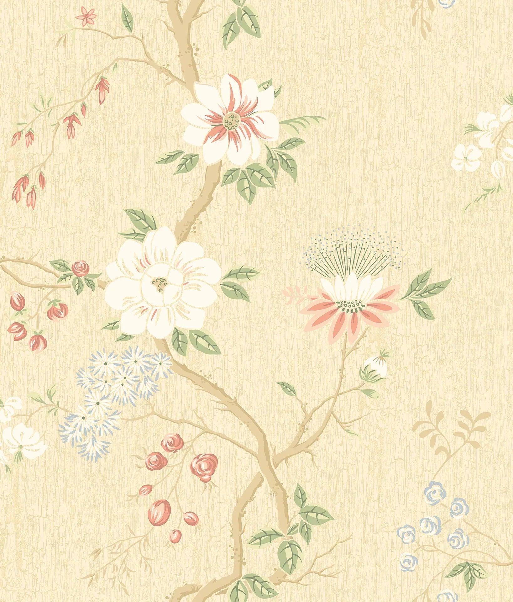 Tapeta BOTANICAL BOTANICA - Camellia żółty Cole & Son Eye on Design