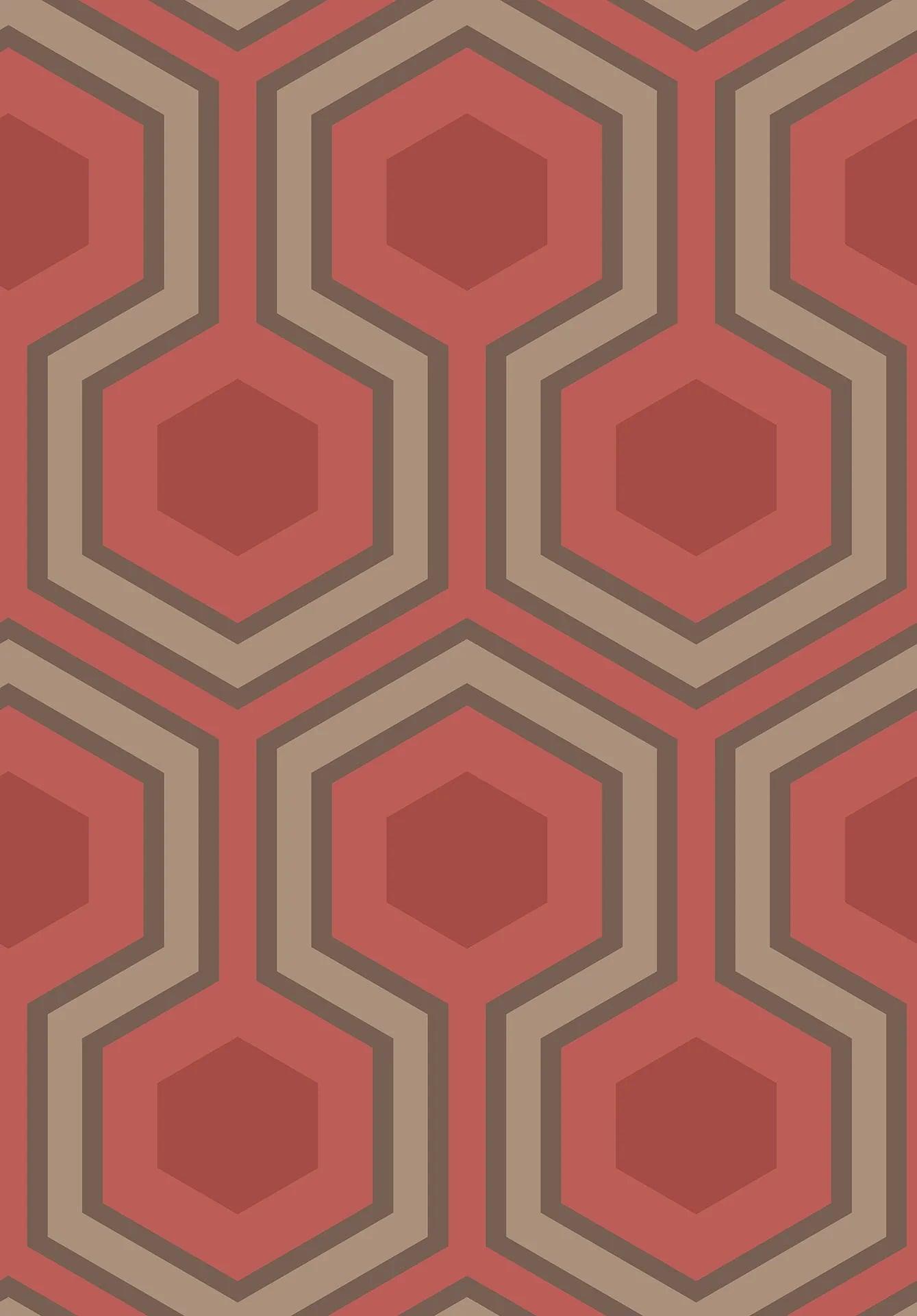 Tapeta CONTEMPORARY COLLECTION - Hicks' Grand czerwony Cole & Son Eye on Design