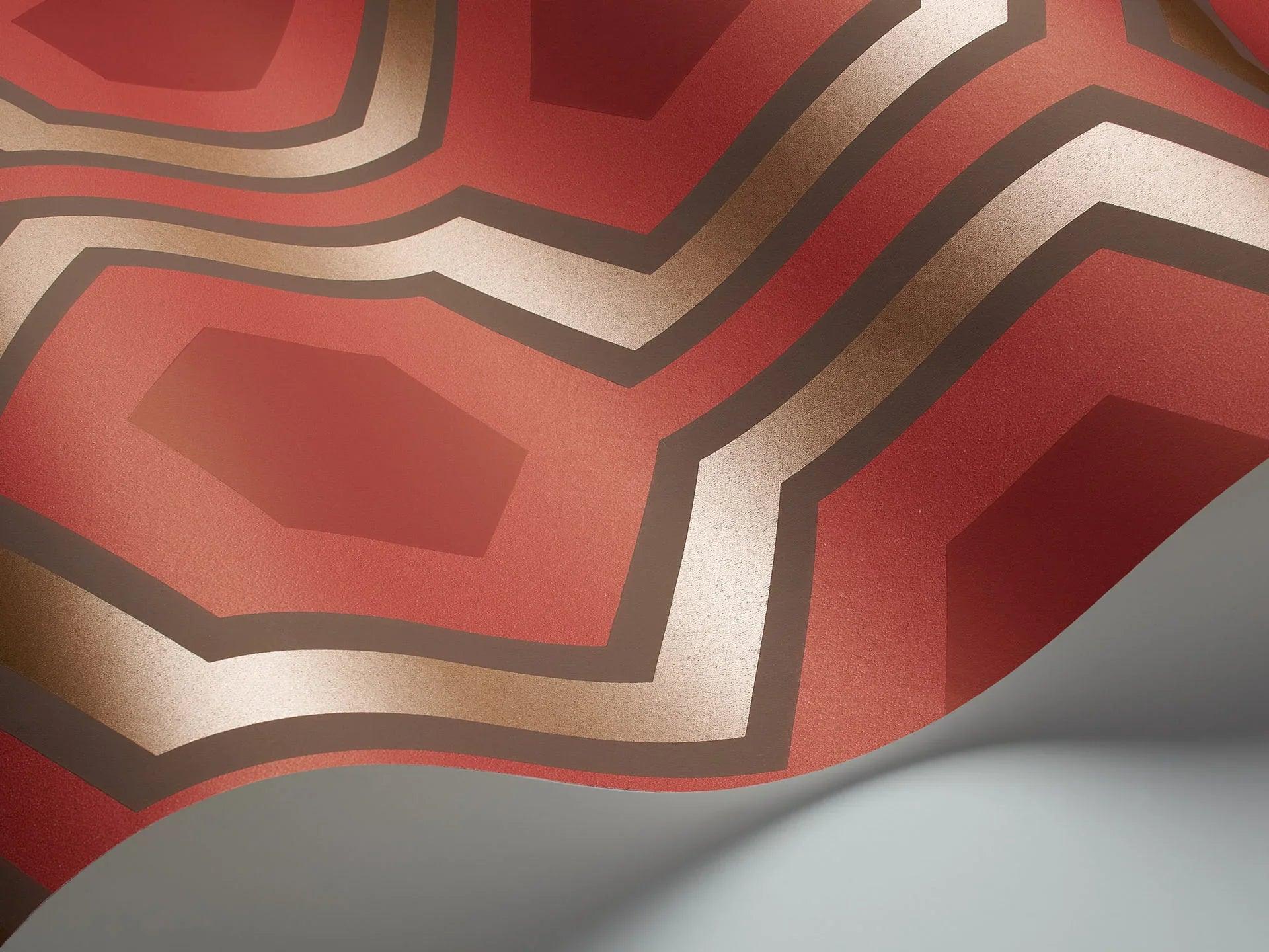 Tapeta CONTEMPORARY COLLECTION - Hicks' Grand czerwony Cole & Son Eye on Design