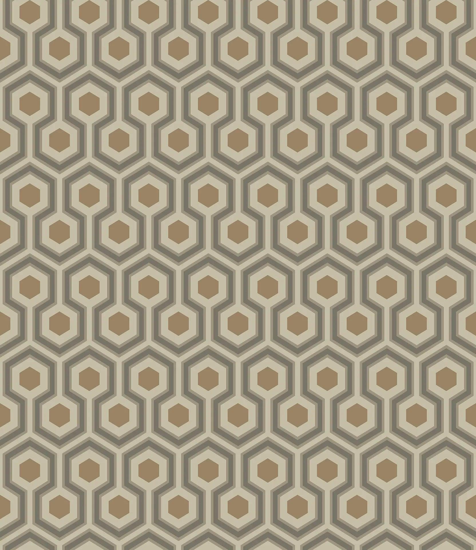 Tapeta CONTEMPORARY COLLECTION - Hicks' Hexagon beżowy Cole & Son Eye on Design