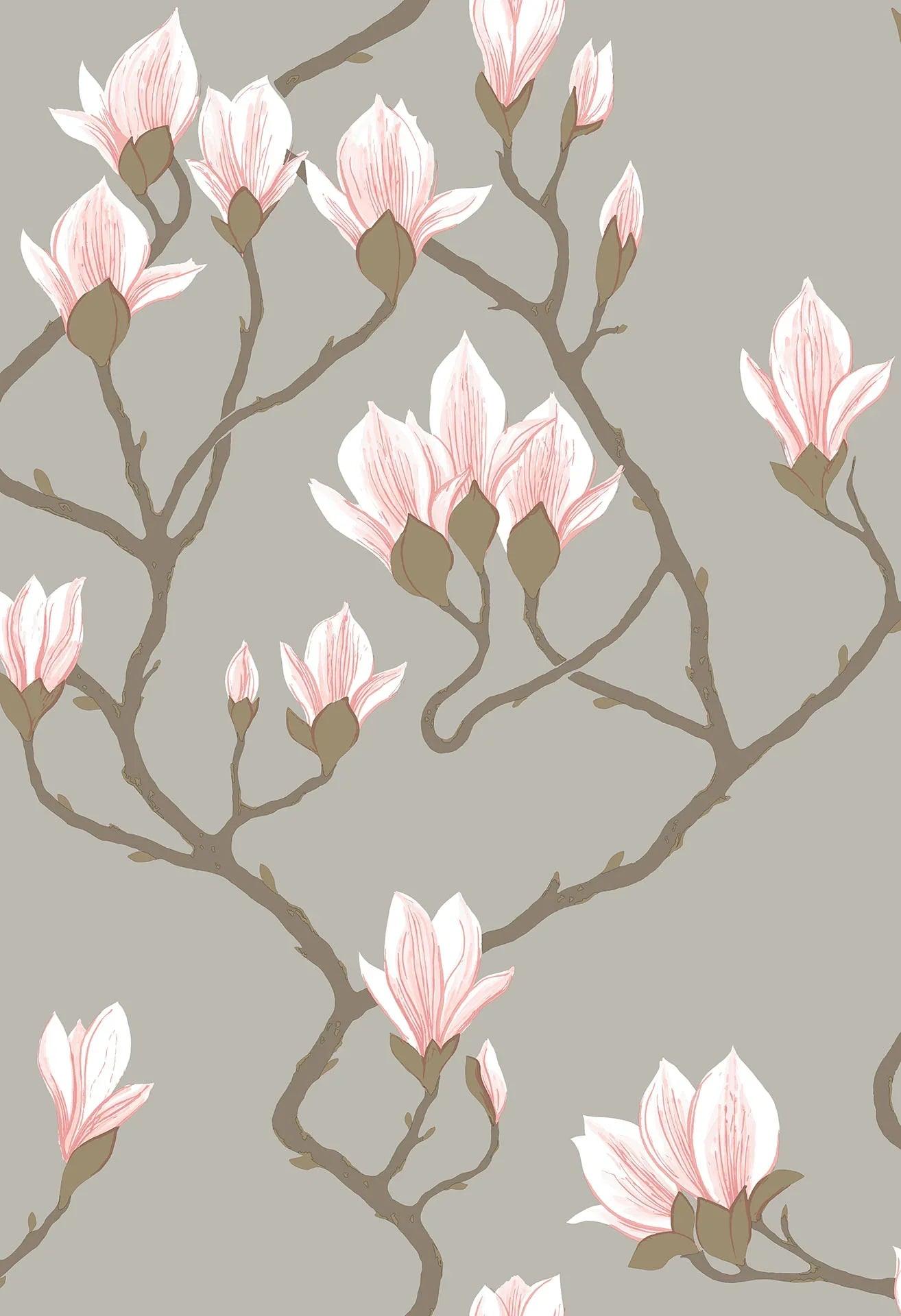 Tapeta CONTEMPORARY COLLECTION - Magnolia metaliczny srebrny Cole & Son Default Title Eye on Design