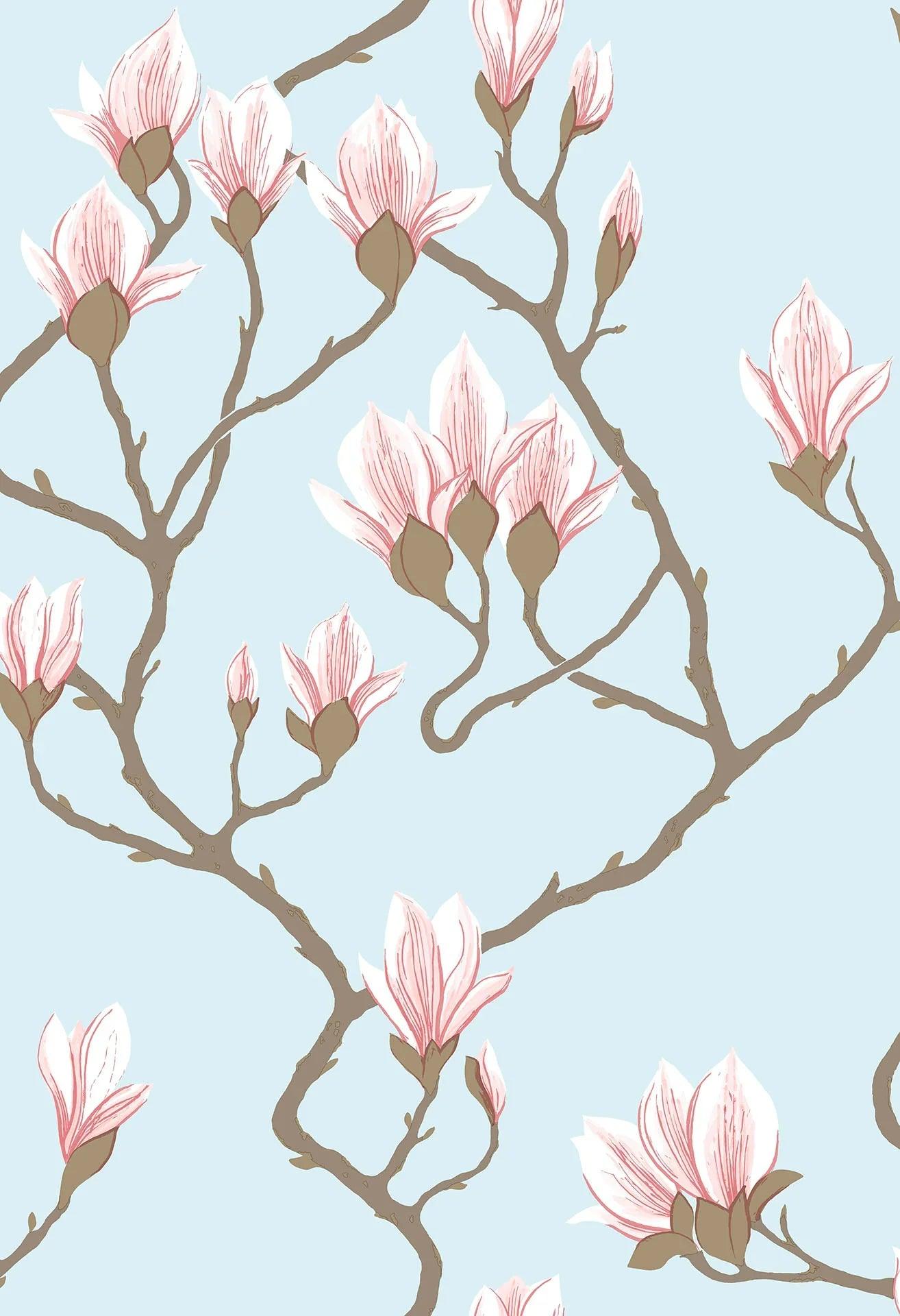 Tapeta CONTEMPORARY COLLECTION - Magnolia niebieski Cole & Son Default Title Eye on Design