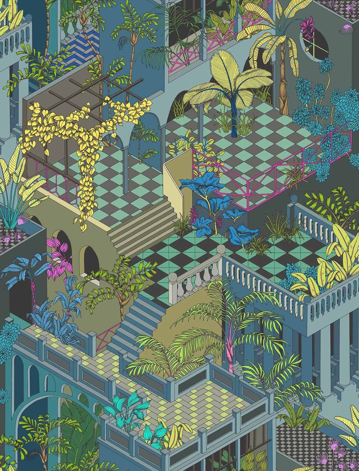 Tapeta CONTEMPORARY COLLECTION - Miami niebieski Cole & Son Default Title Eye on Design