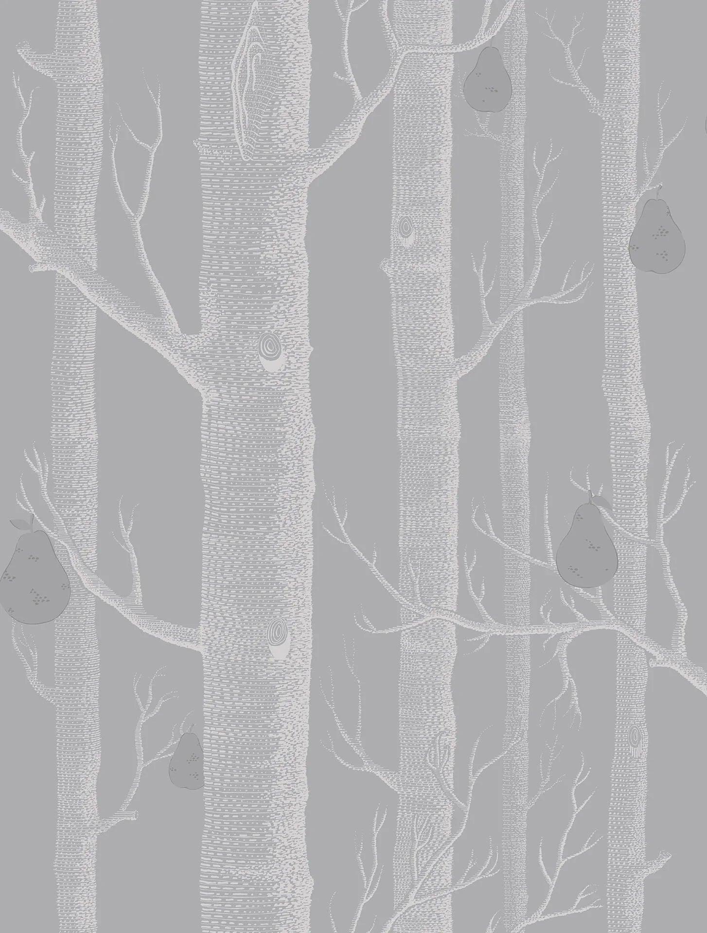 Tapeta CONTEMPORARY COLLECTION - Woods & Pears biel na szarym Cole & Son Default Title Eye on Design