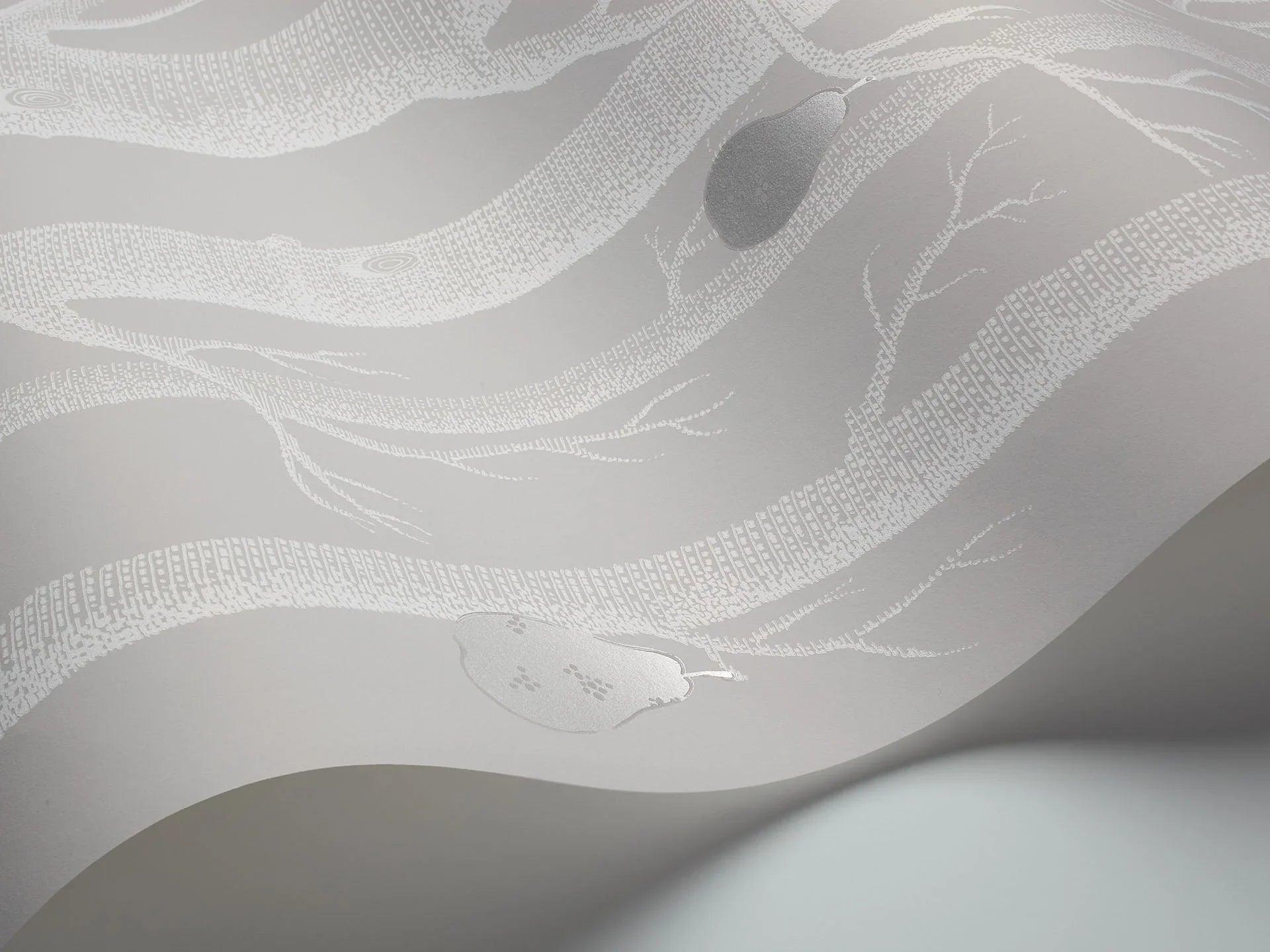 Tapeta CONTEMPORARY COLLECTION - Woods & Pears biel na szarym Cole & Son Eye on Design