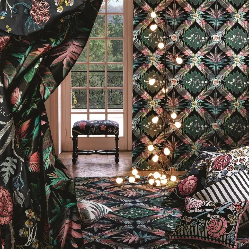 Tapeta FEATHER PARK JAIS czarny Christian Lacroix Eye on Design