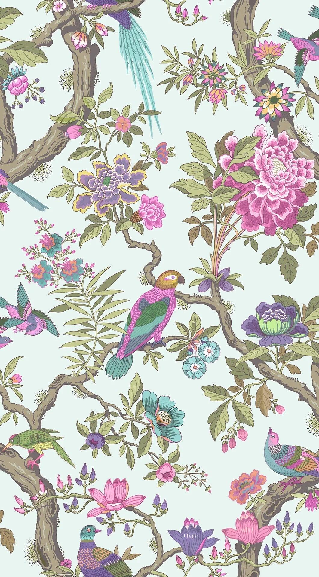 Tapeta FOLIE - Fontainebleau jasna zieleń Cole & Son Eye on Design