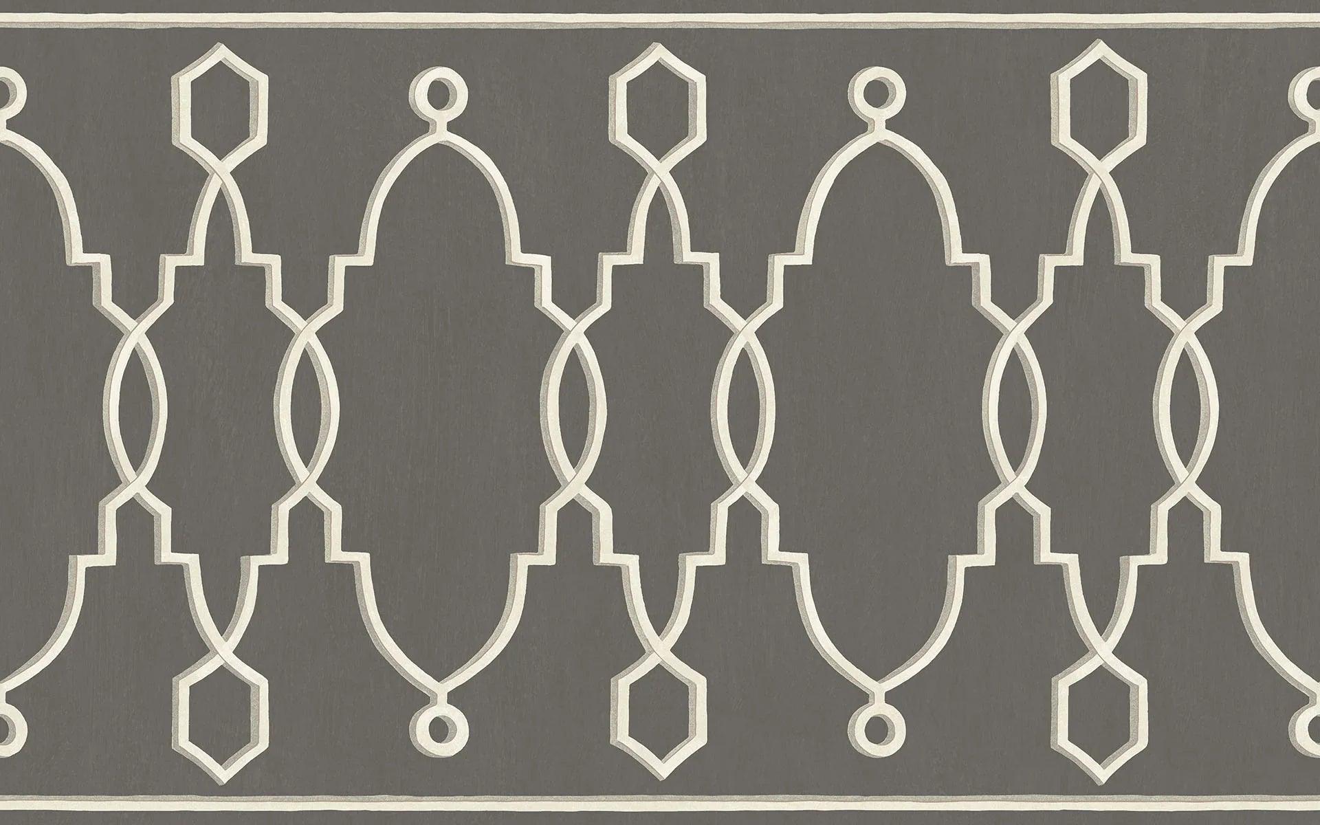 Tapeta FOLIE - Parterre Border ciemny szary Cole & Son Eye on Design