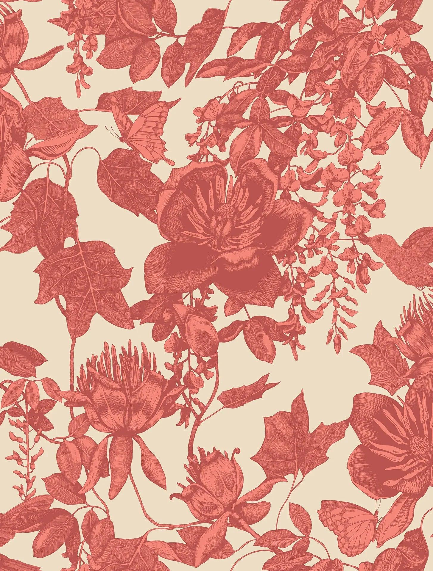 Tapeta FOLIE - Tivoli czerwony Cole & Son Eye on Design
