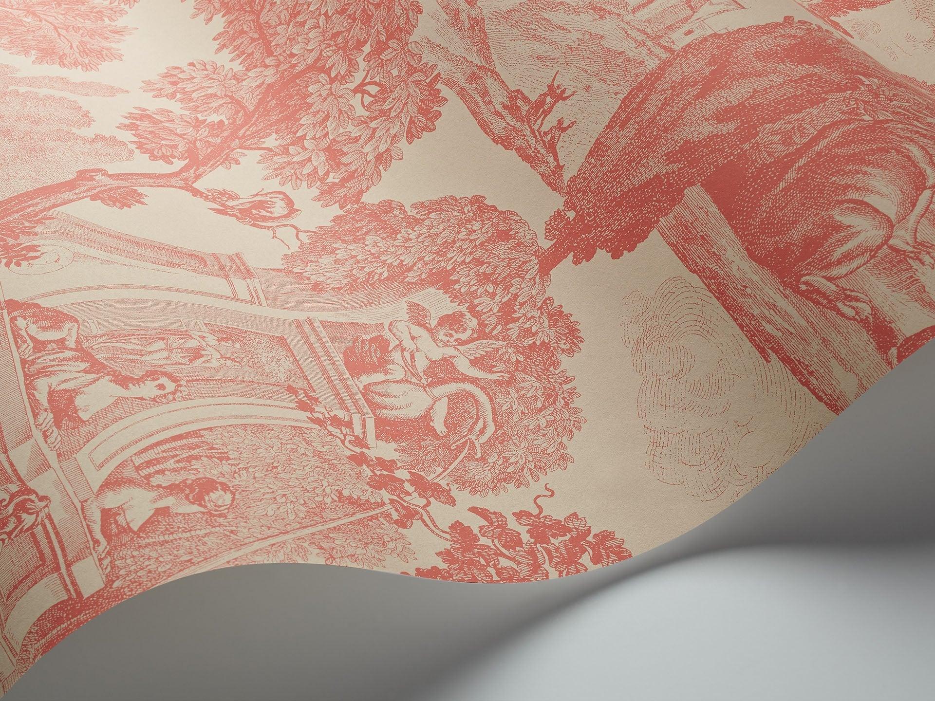 Tapeta FOLIE - Versailles czerwony Cole & Son Eye on Design