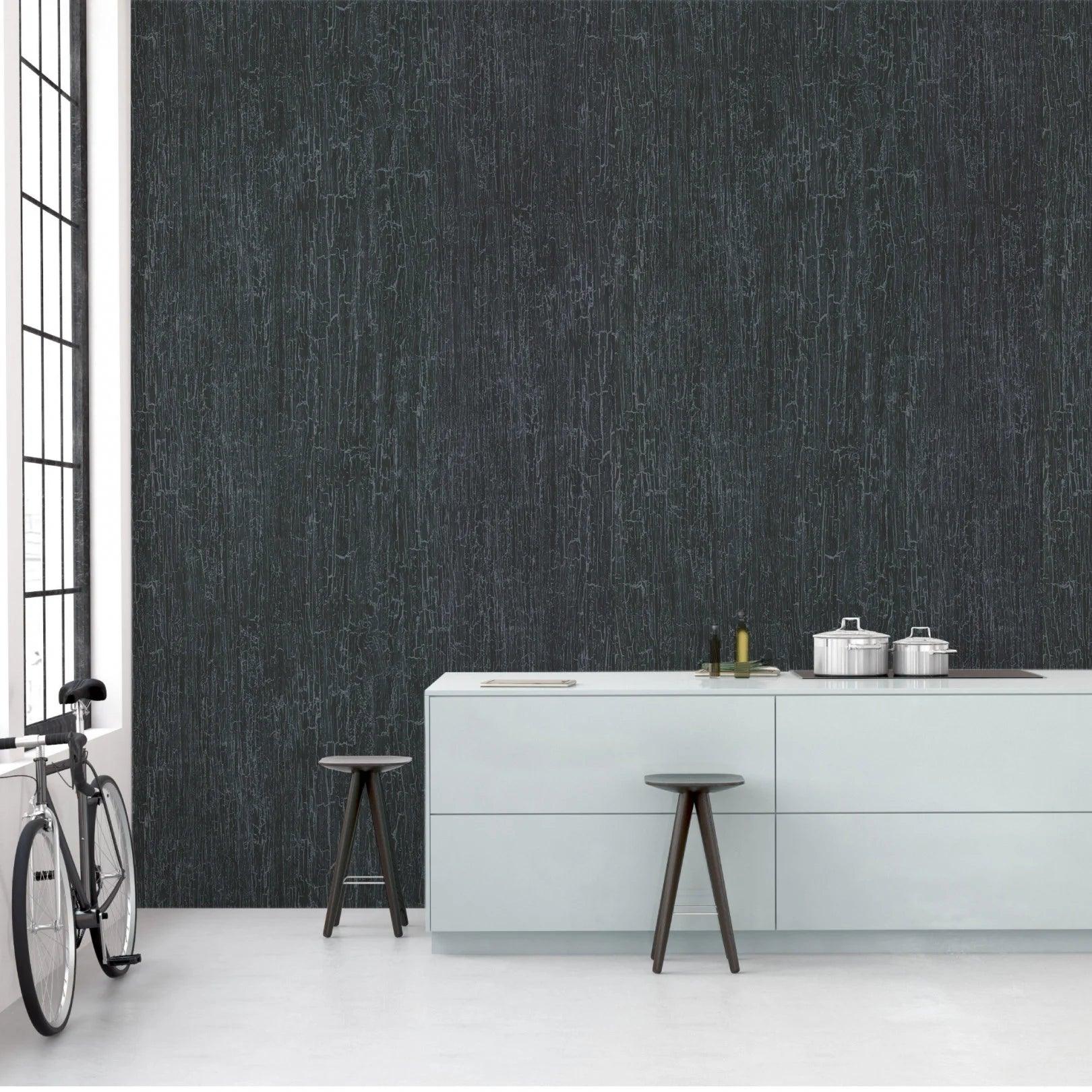 Tapeta FOUNDATION - Crackle czarny Cole & Son Eye on Design