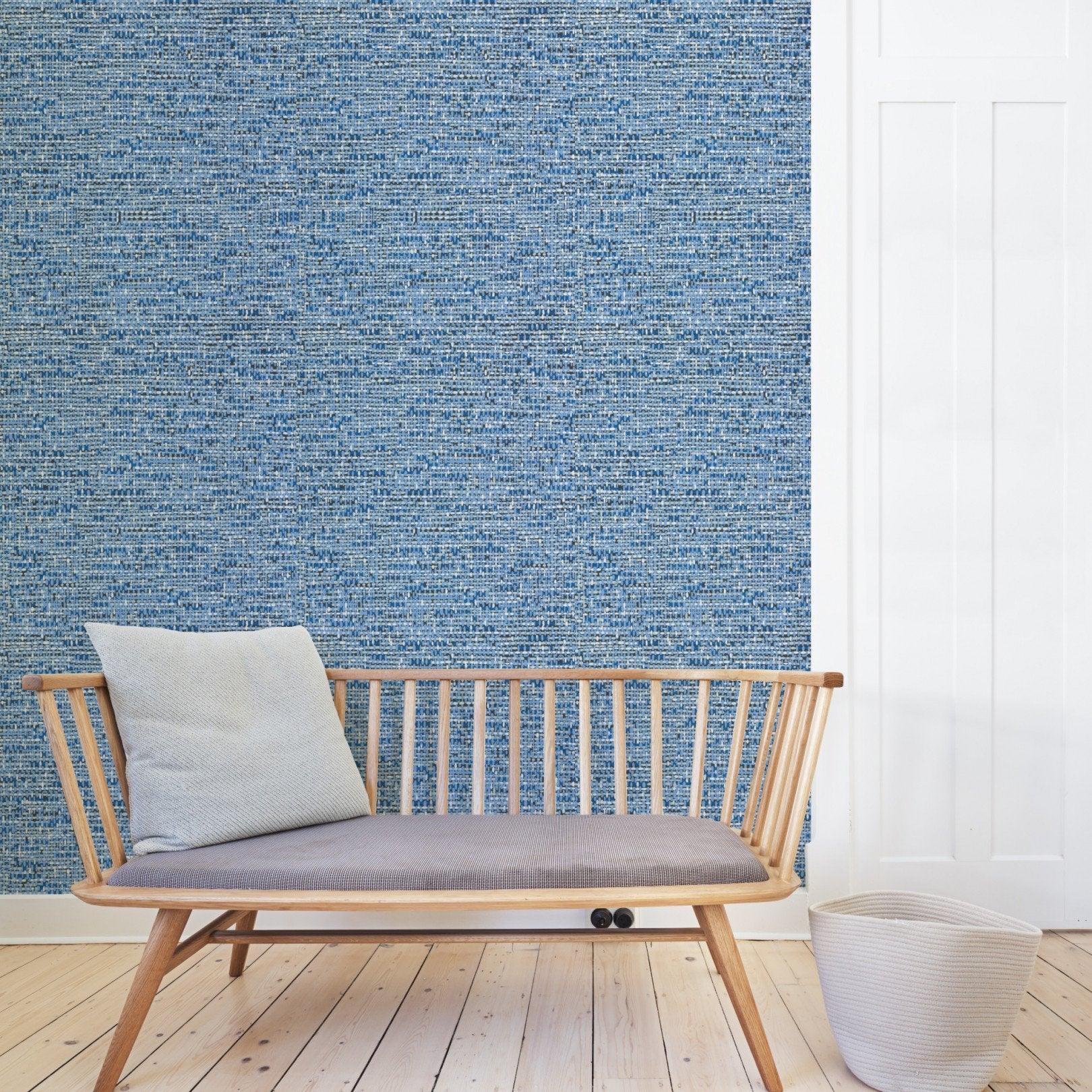 Tapeta FOUNDATION - Tweed niebieski Cole & Son Eye on Design