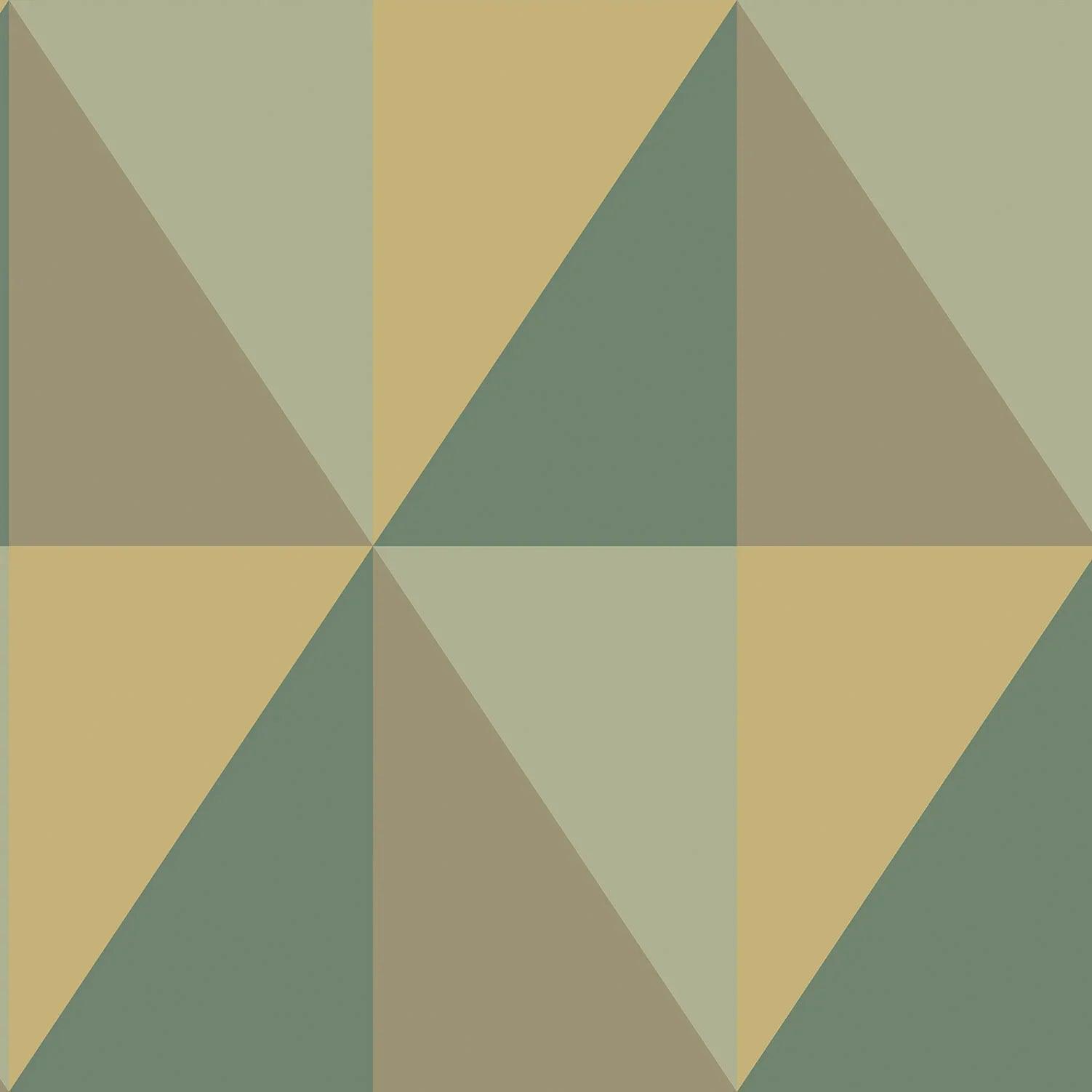 Tapeta GEOMETRIC II - Apex Grand oliwkowy Cole & Son Eye on Design