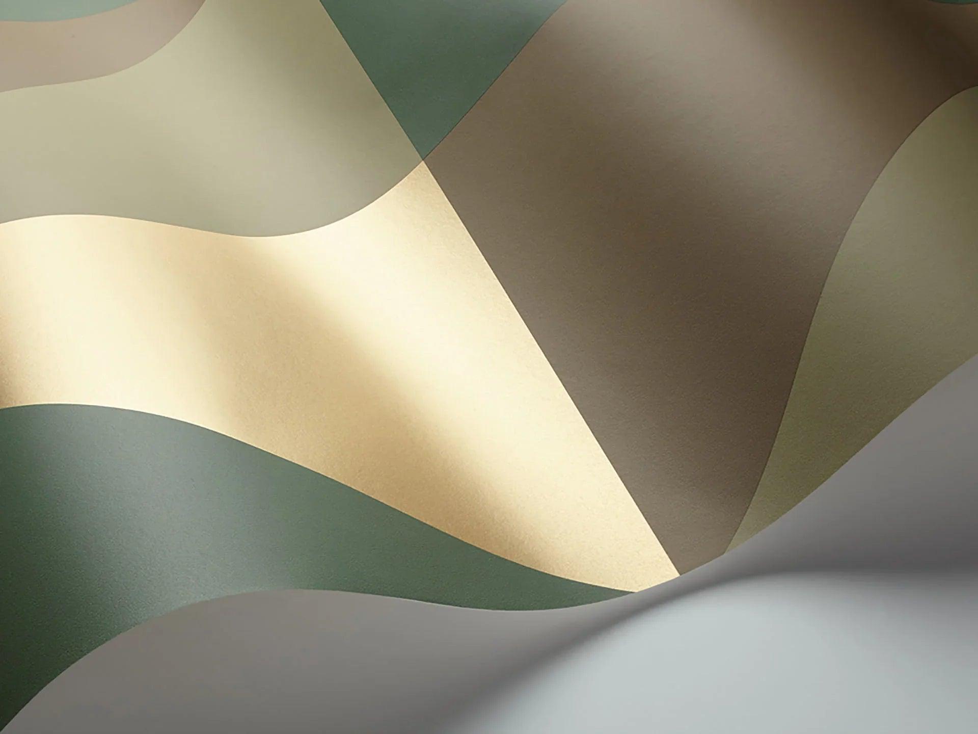 Tapeta GEOMETRIC II - Apex Grand oliwkowy Cole & Son Eye on Design
