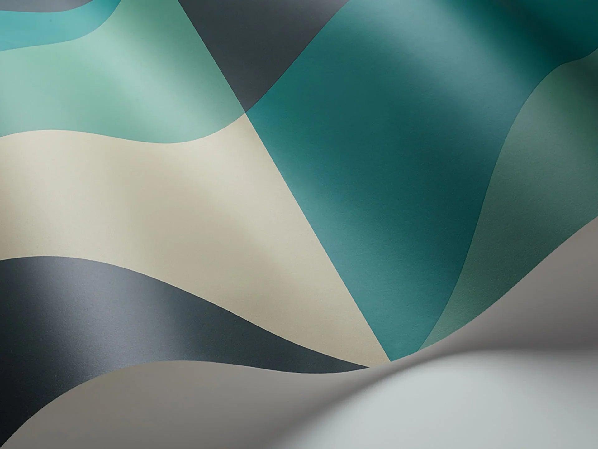 Tapeta GEOMETRIC II - Apex Grand zielony Cole & Son Eye on Design