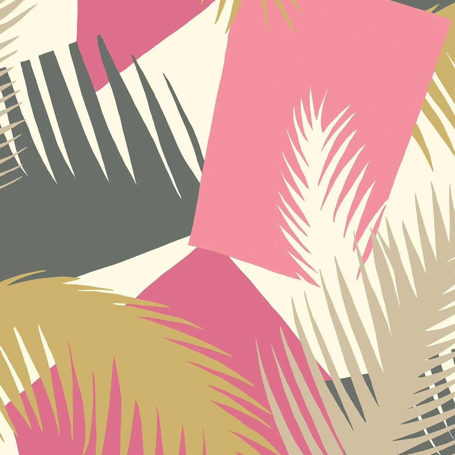 Tapeta GEOMETRIC II - Deco Palm różowy Cole & Son Default Title Eye on Design