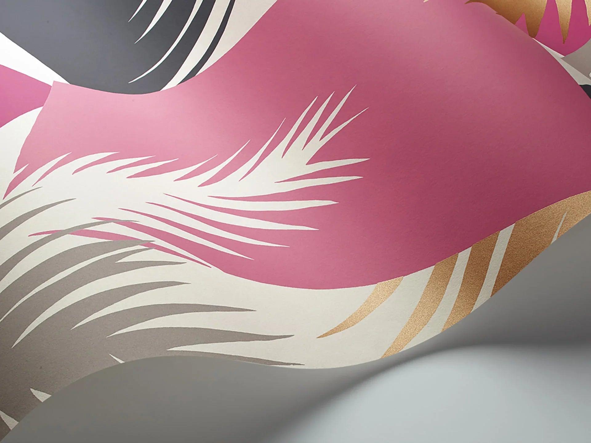 Tapeta GEOMETRIC II - Deco Palm różowy Cole & Son Eye on Design