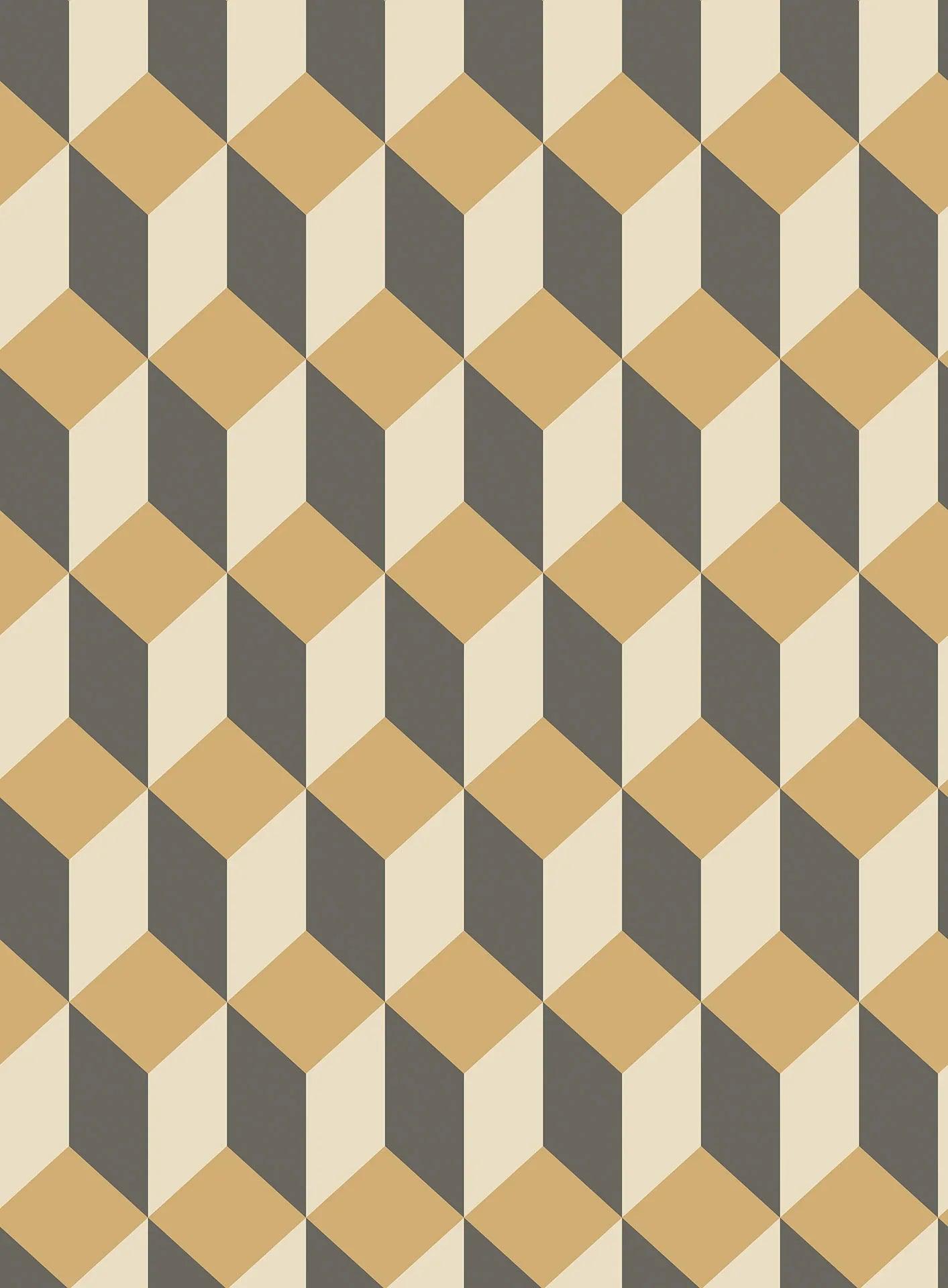 Tapeta GEOMETRIC II - Delano metaliczne złoto Cole & Son Eye on Design