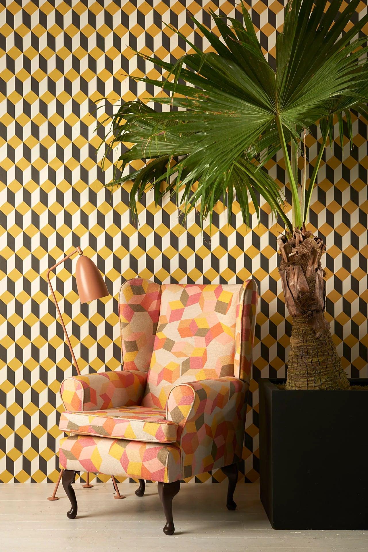 Tapeta GEOMETRIC II - Delano ochra Cole & Son Eye on Design