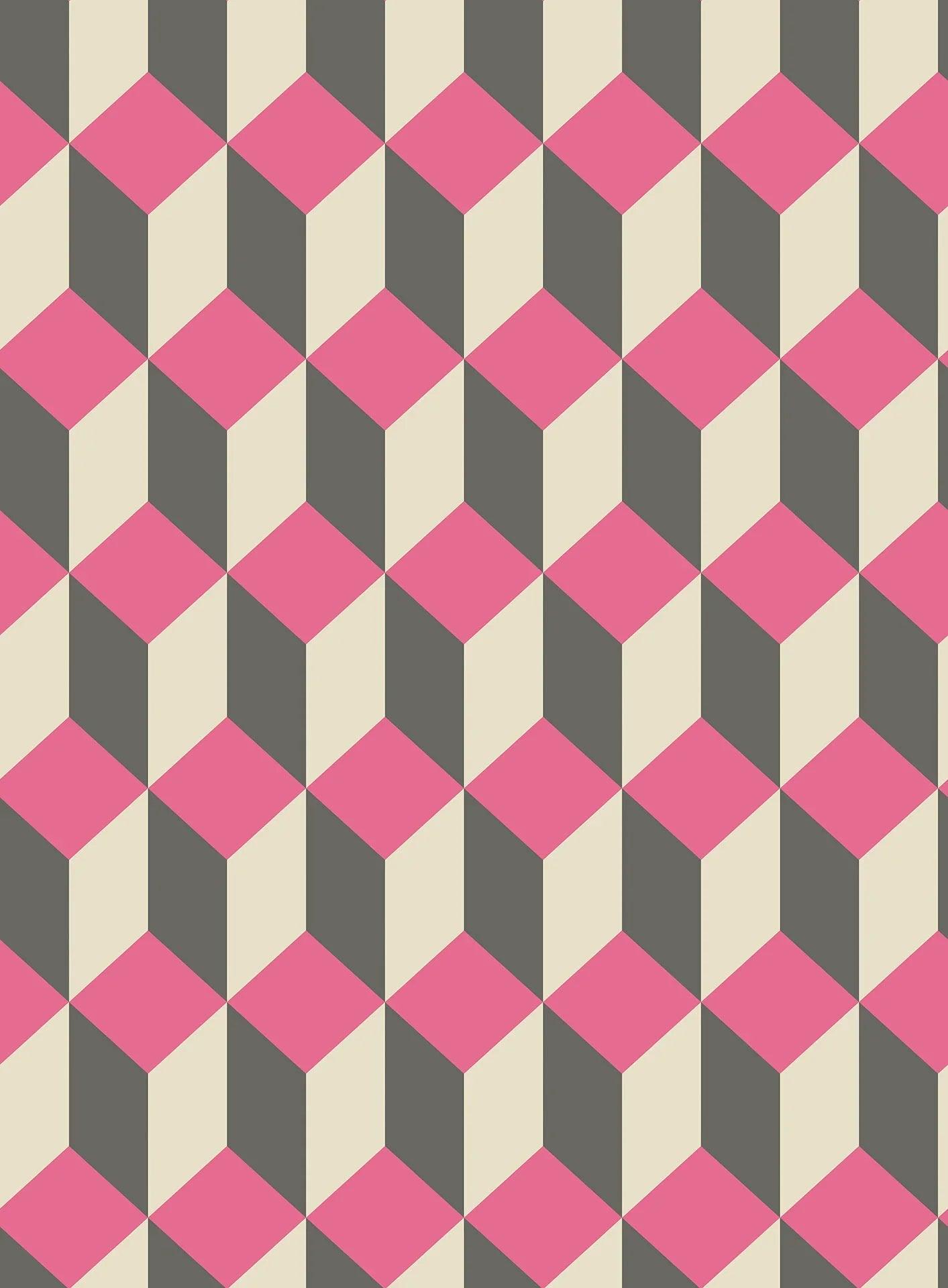 Tapeta GEOMETRIC II - Delano różowy Cole & Son Eye on Design