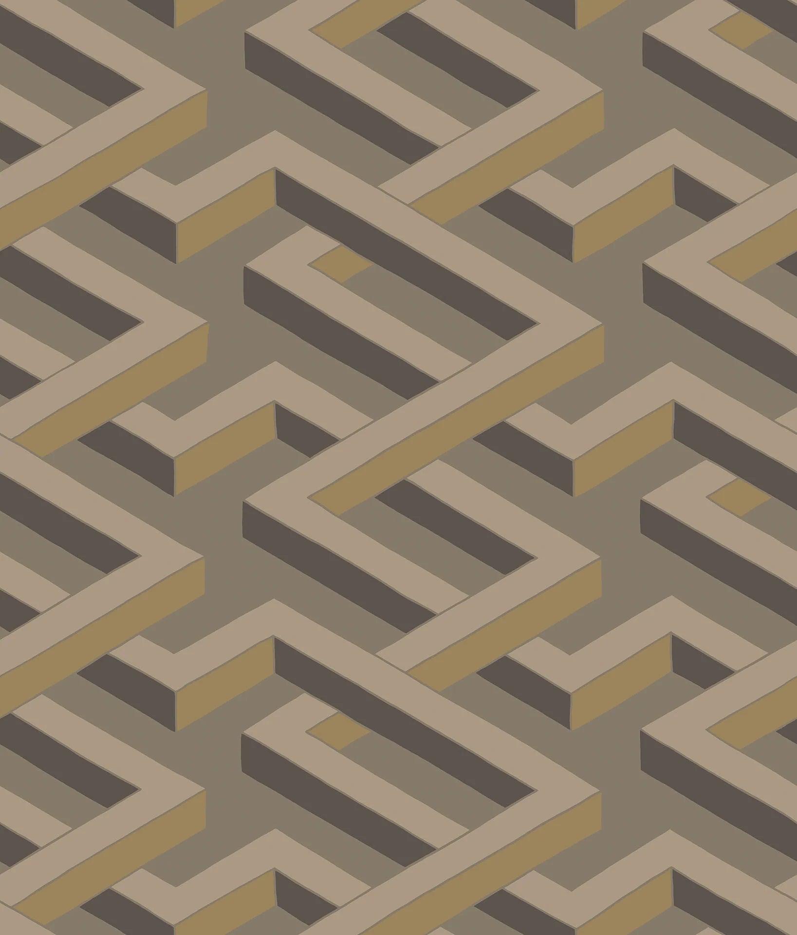 Tapeta GEOMETRIC II - Luxor brązowy Cole & Son Default Title Eye on Design
