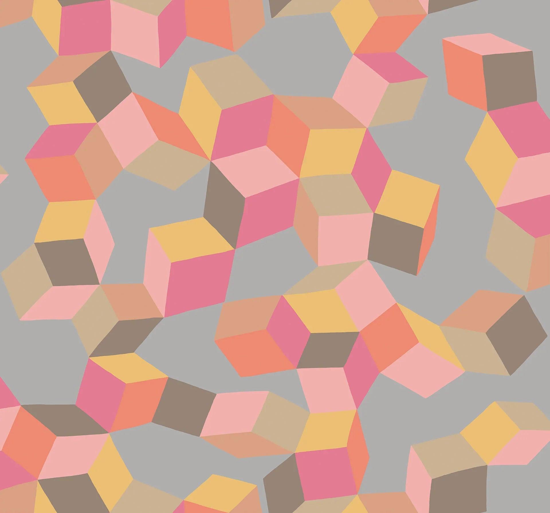 Tapeta GEOMETRIC II - Puzzle fuksja Cole & Son Default Title Eye on Design