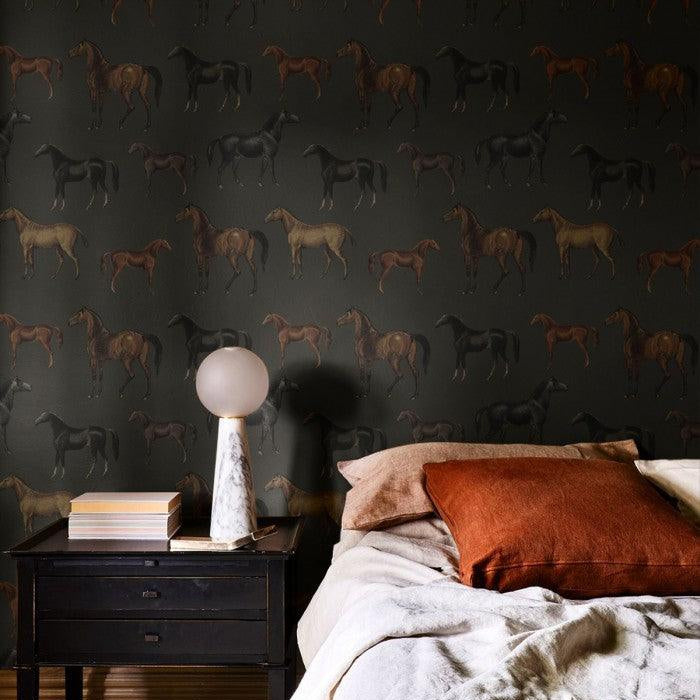 Tapeta Horses Olive Wallcolors Eye on Design