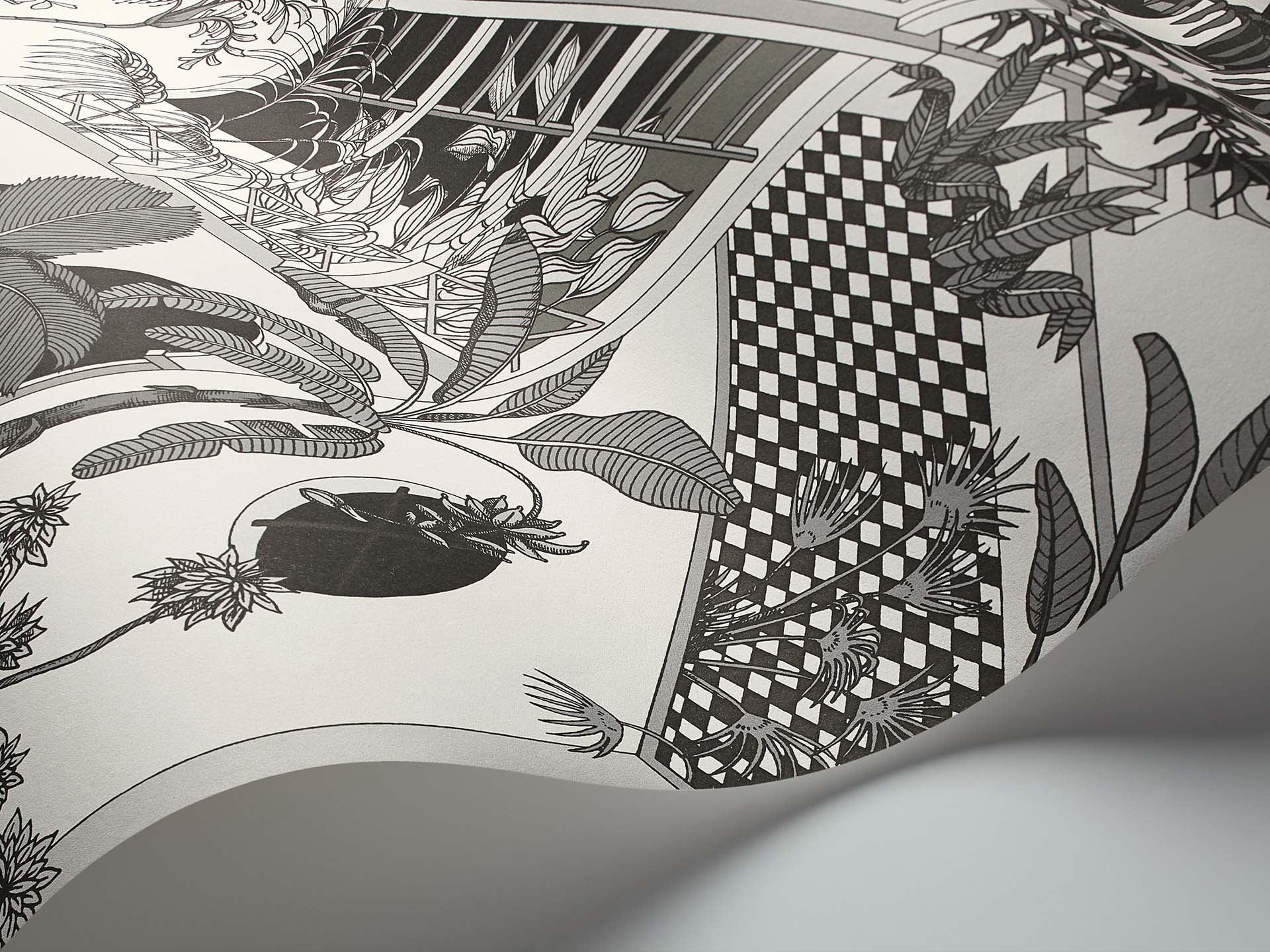 Tapeta ICONS - Miami czarny i biały Cole & Son Eye on Design