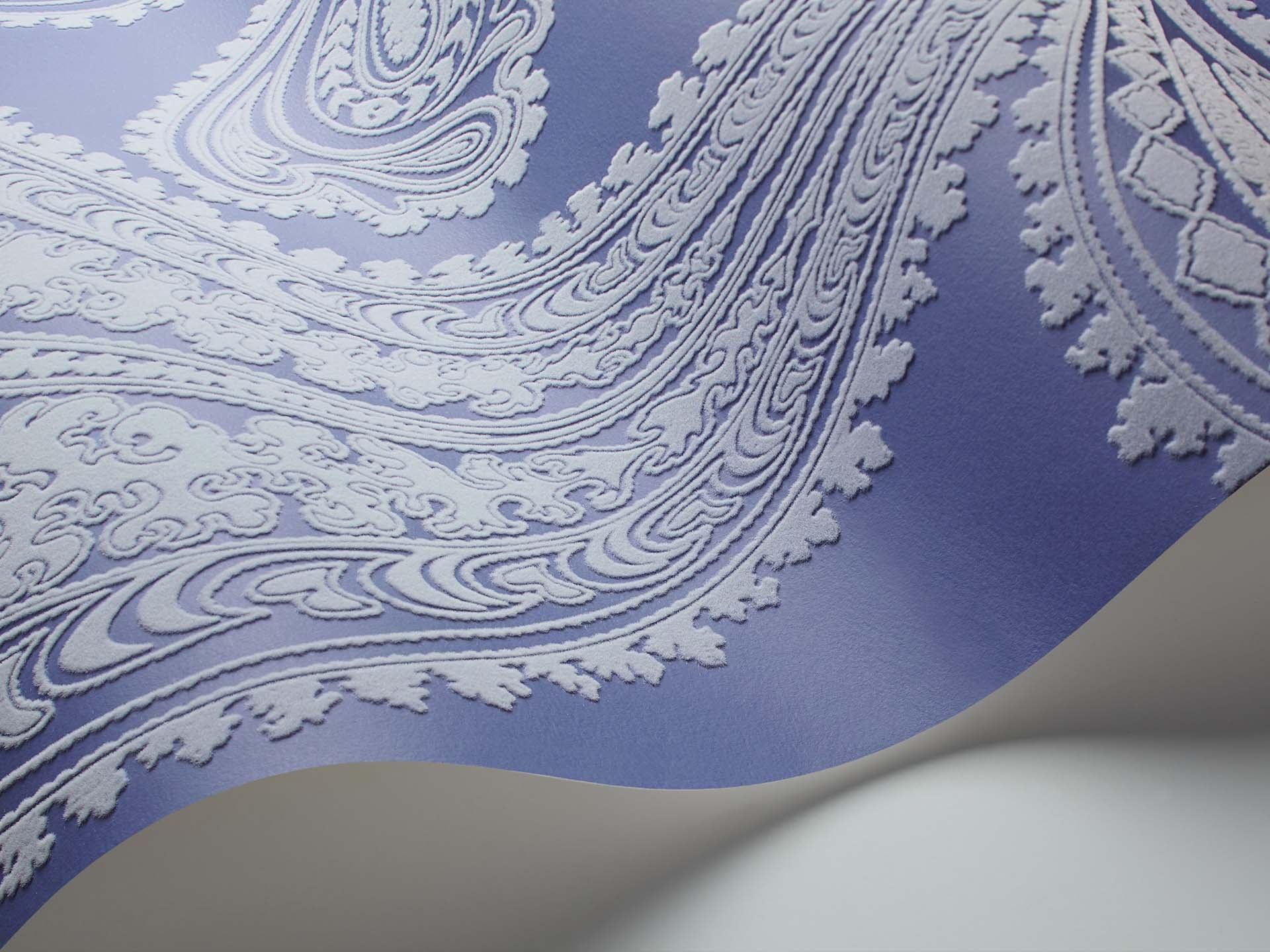Tapeta ICONS - Rajapur Flock niebieski Cole & Son Eye on Design