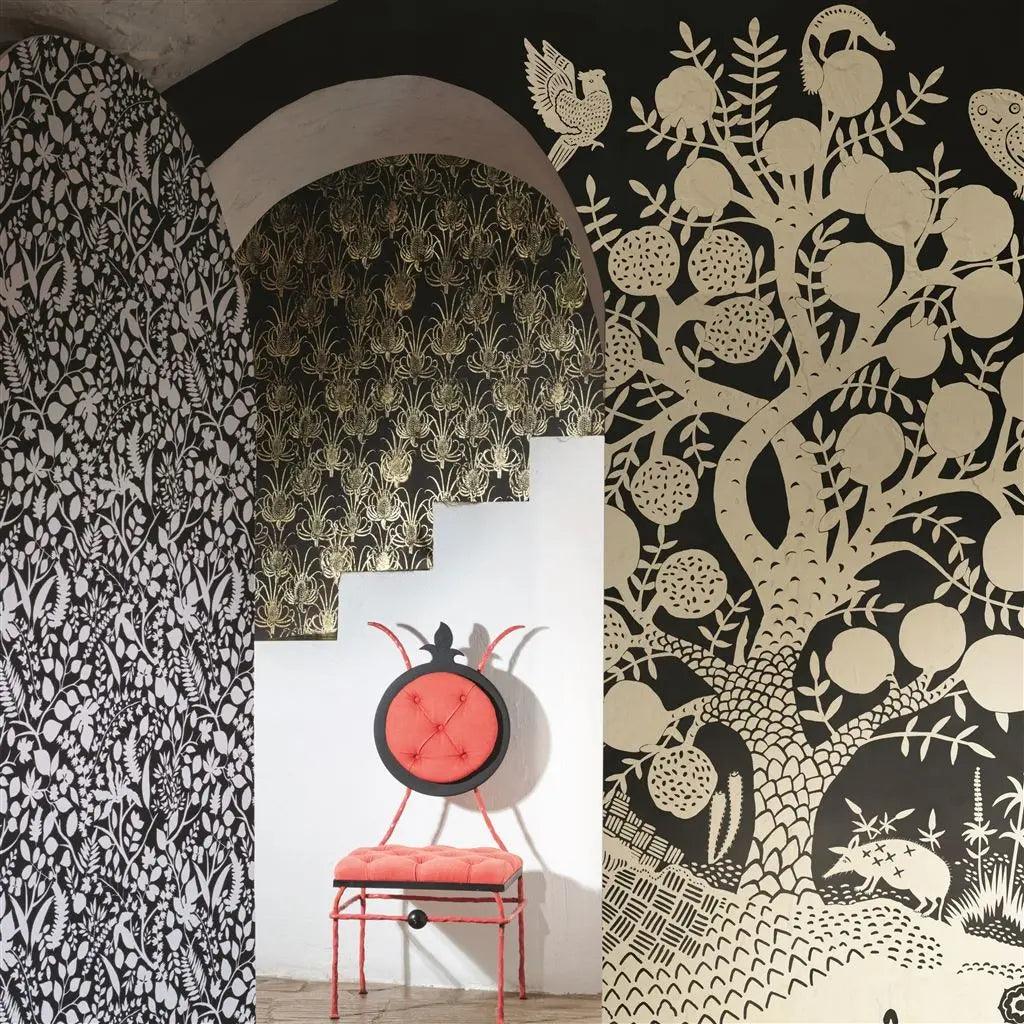 Tapeta L EDEN DORE oliwkowy Christian Lacroix Eye on Design