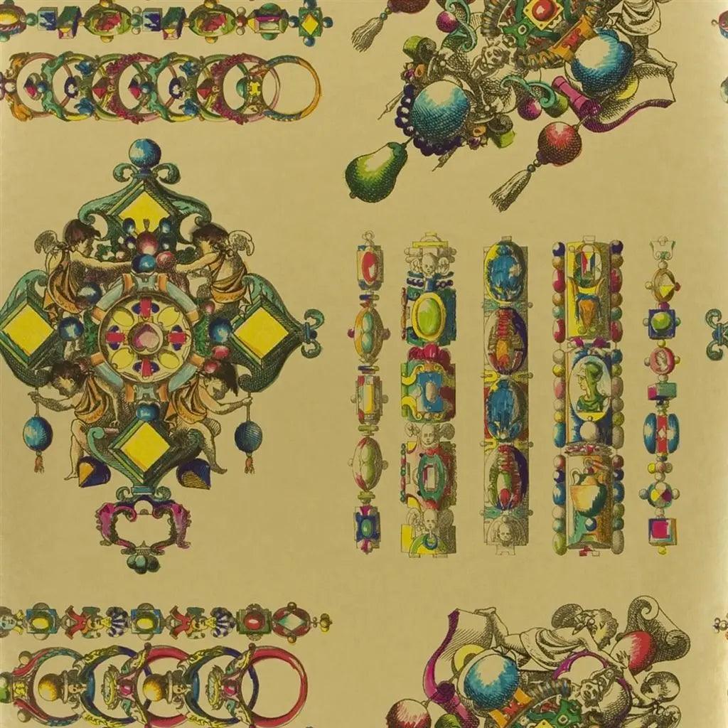 Tapeta LA MAIN AU COLLET - DORE złoty Christian Lacroix Eye on Design
