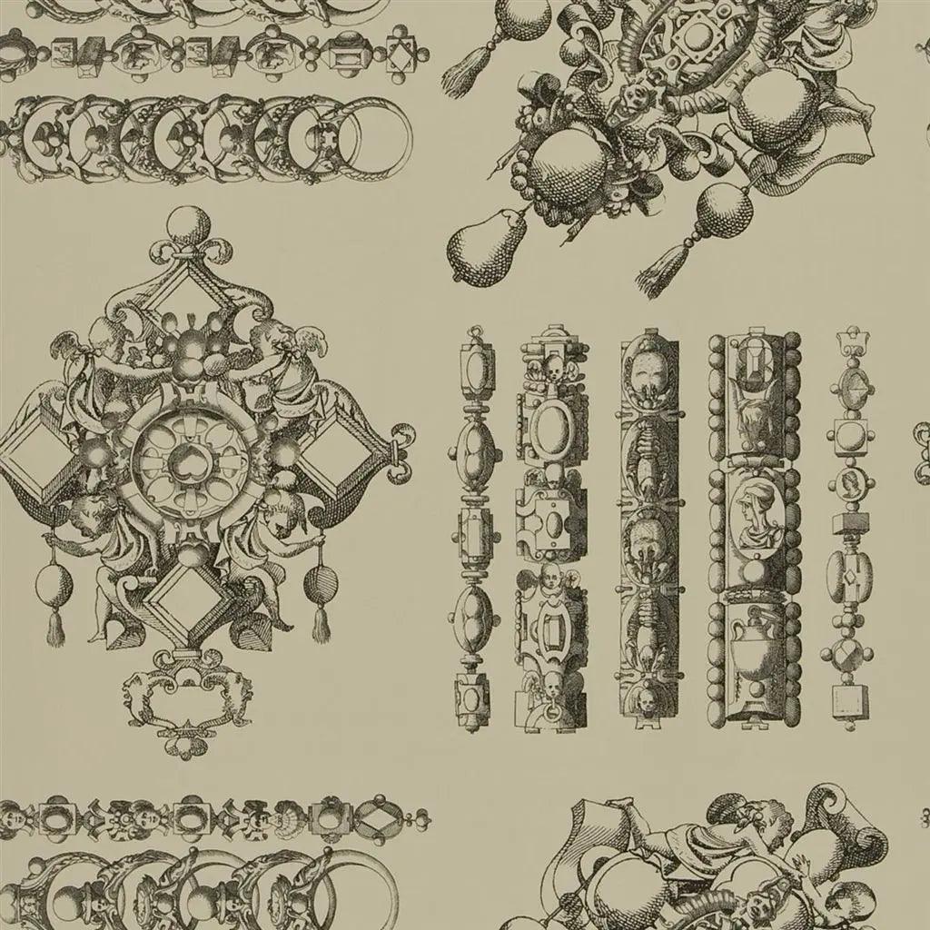 Tapeta LA MAIN AU COLLET - GALET kremowy Christian Lacroix Eye on Design