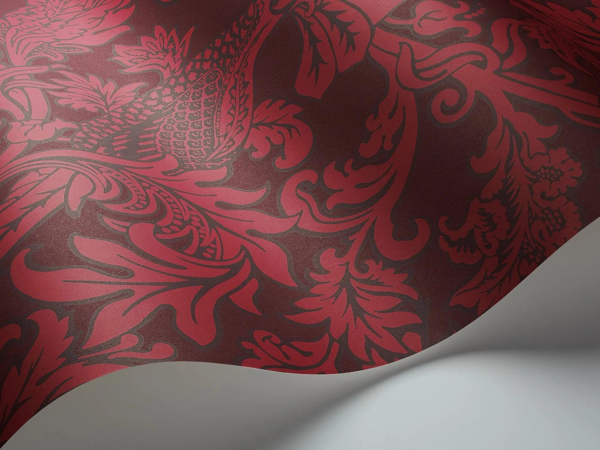 Tapeta MARIINSKY DAMASK - Balabina czerwony Cole & Son Eye on Design