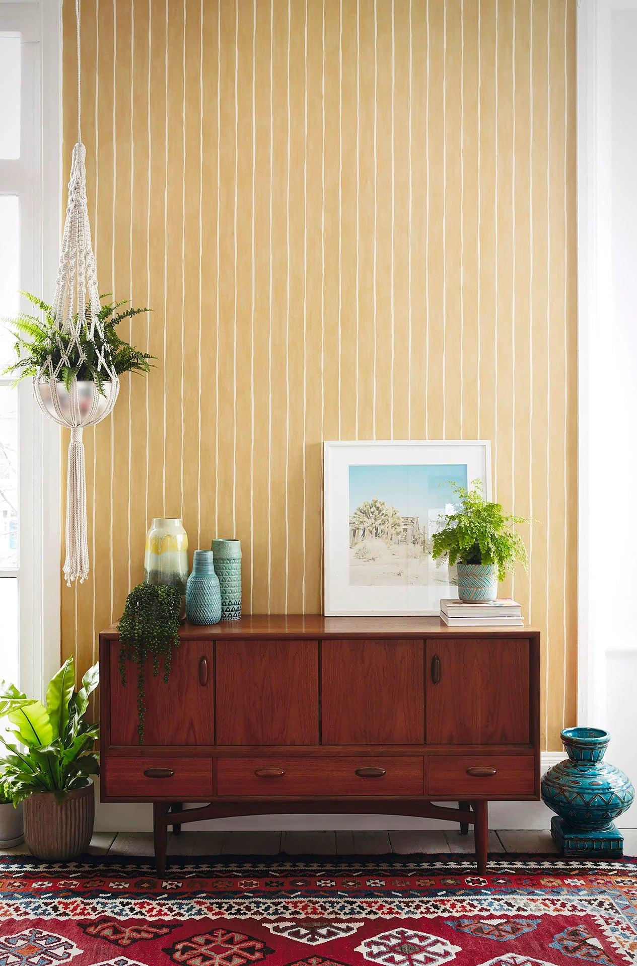 Tapeta MARQUEE STRIPES - Marquee Stripe ochra Cole & Son Eye on Design