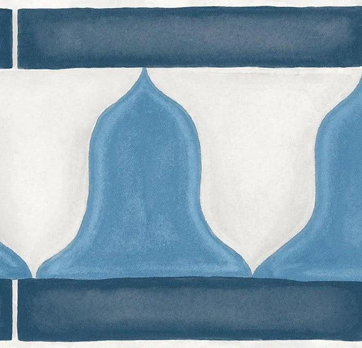 Tapeta MARTYN LAWRENCE BULLARD - Zellige Border niebieski Cole & Son Eye on Design