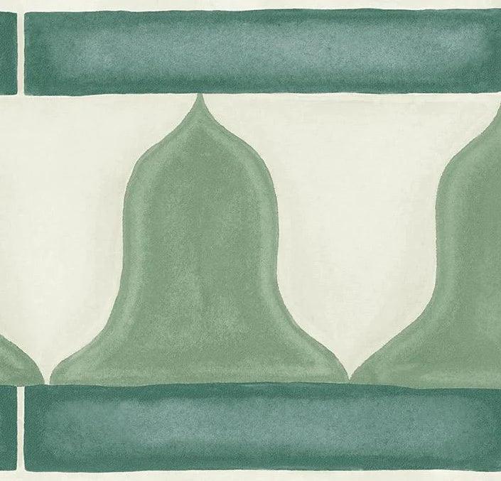 Tapeta MARTYN LAWRENCE BULLARD - Zellige Border zielony Cole & Son Eye on Design