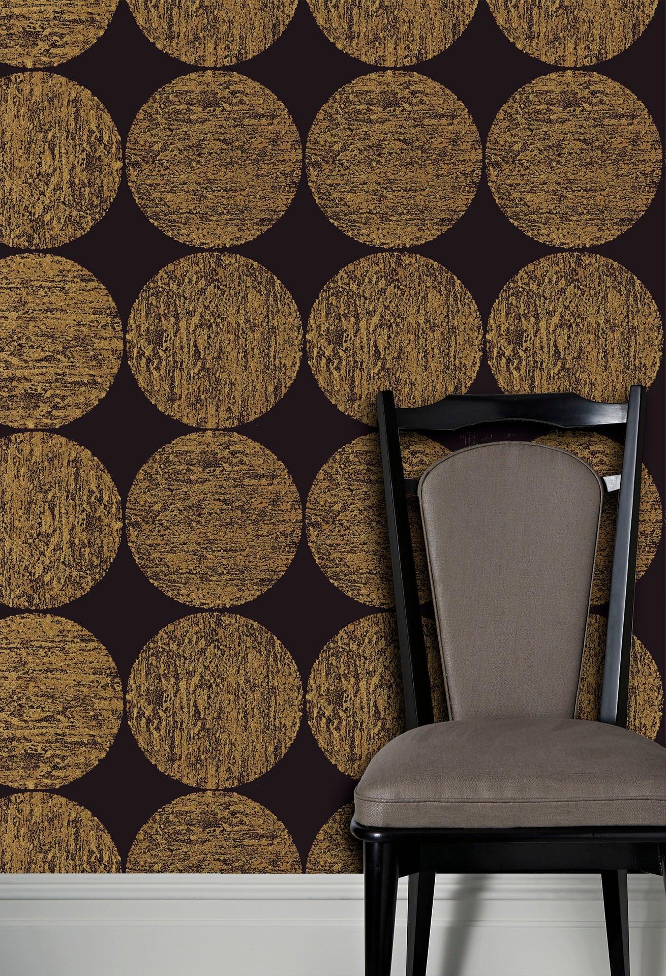 Tapeta NEW CONTEMPORARY II - Luna czarny Cole & Son Eye on Design