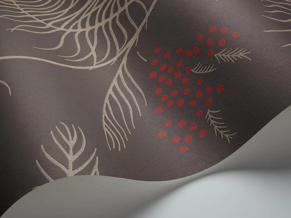 Tapeta NEW CONTEMPORARY II - Mimosa ciemny brąz Cole & Son Eye on Design
