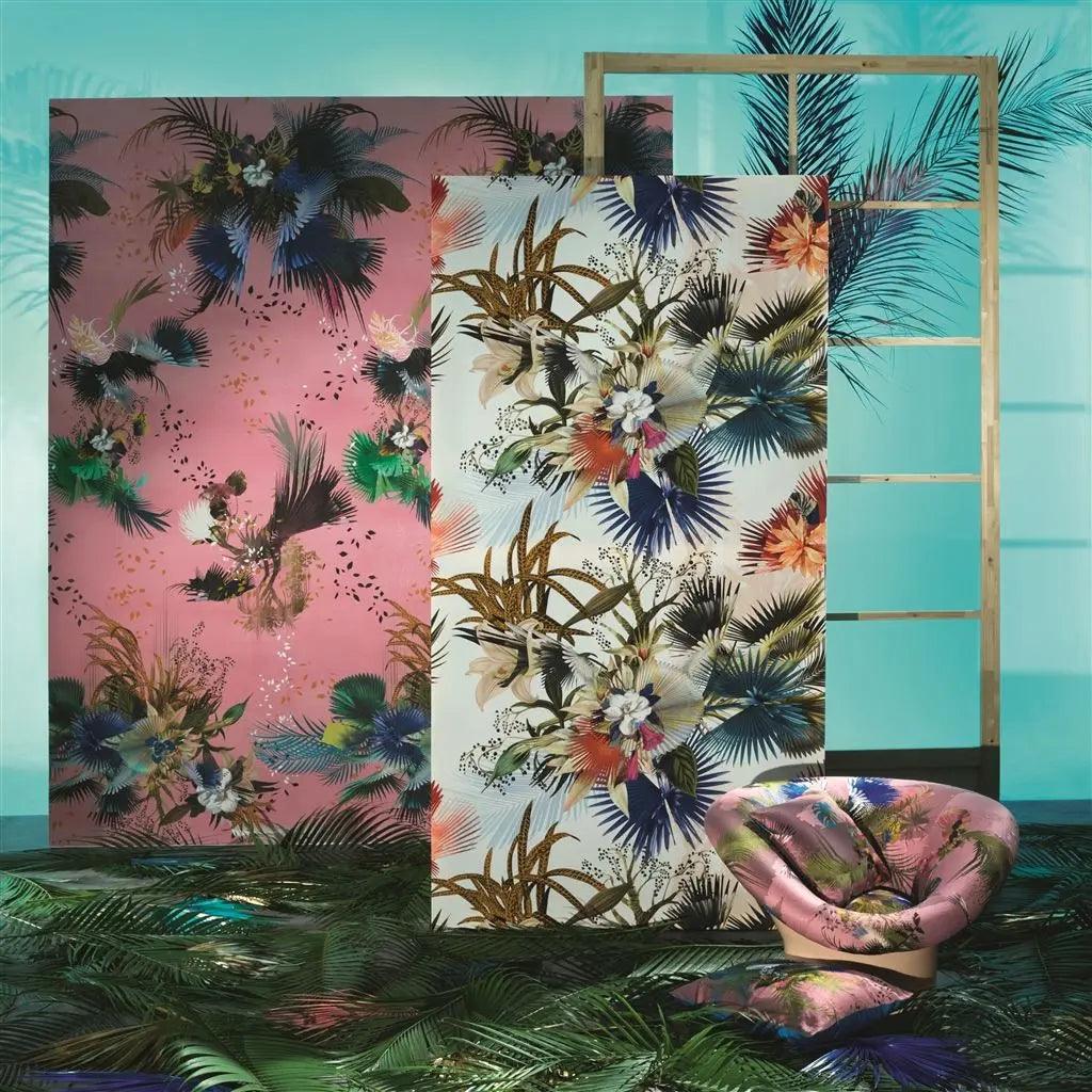 Tapeta OISEAU FLEUR GRAPHITE szary Christian Lacroix Eye on Design