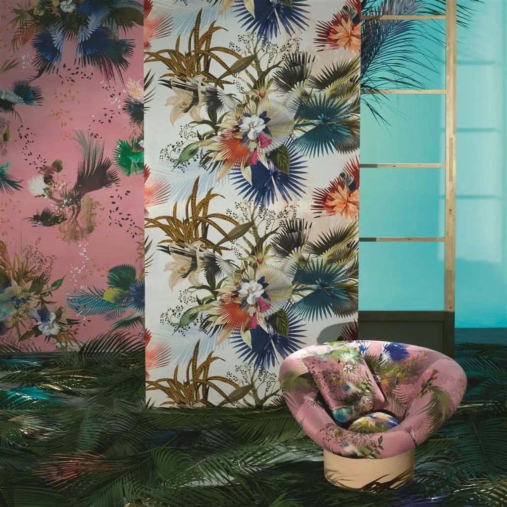Tapeta OISEAU FLEUR GRAPHITE szary Christian Lacroix Eye on Design