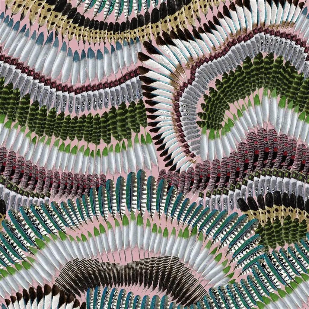 Tapeta PRÊTE-MOI TA PLUME! BOURGEON różowy Christian Lacroix Eye on Design