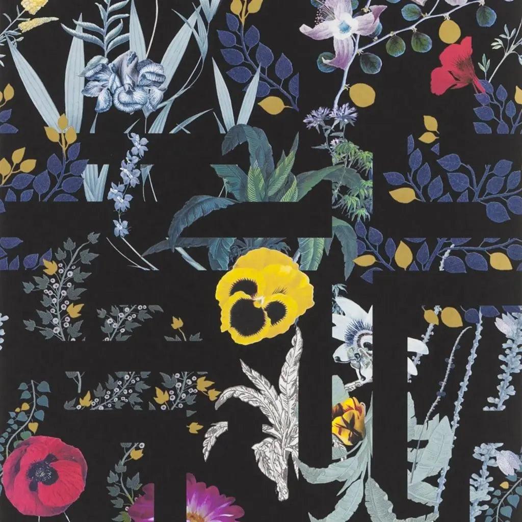 Tapeta PRIMAVERA LABYRINTHUM CREPUSCULE czarny Christian Lacroix Eye on Design