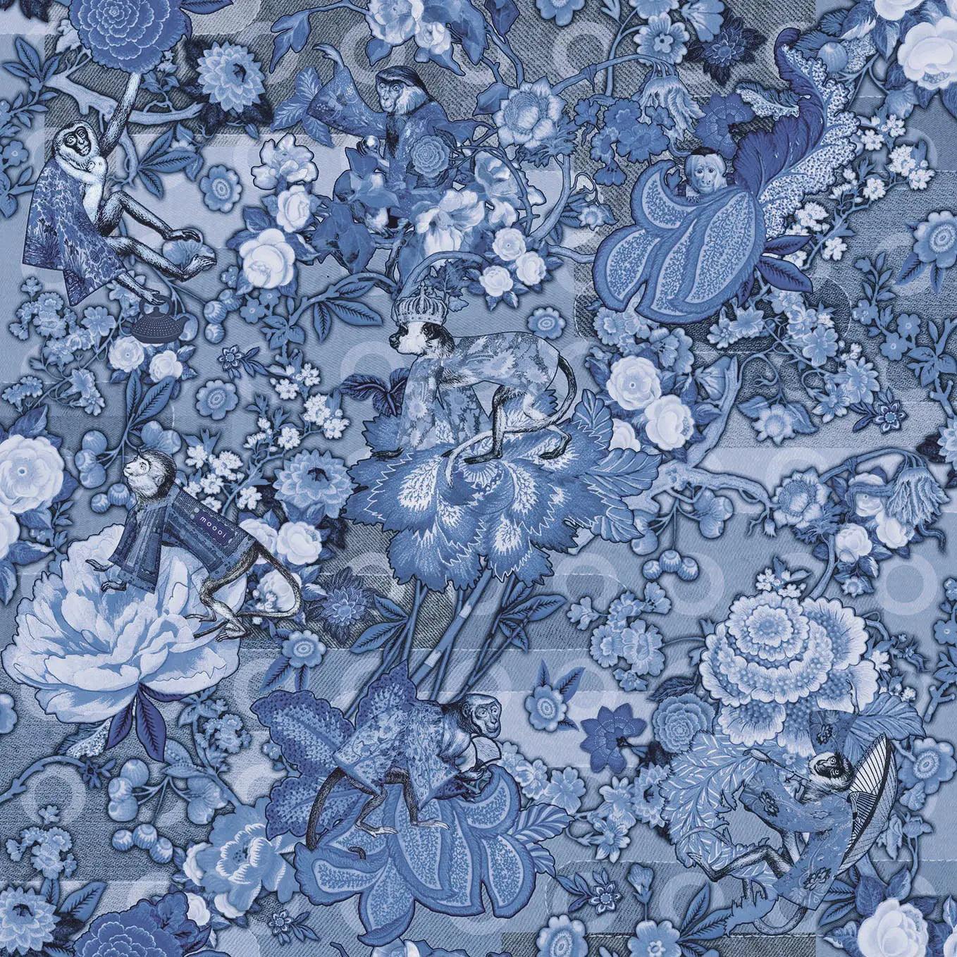 Tapeta RENDEZVOUS TOKYO BLUE - MING BLUE Arte Eye on Design