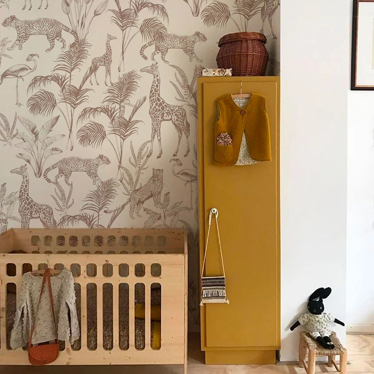 Tapete mit Tiermotiv SAFARI BEIGE braun mit beige