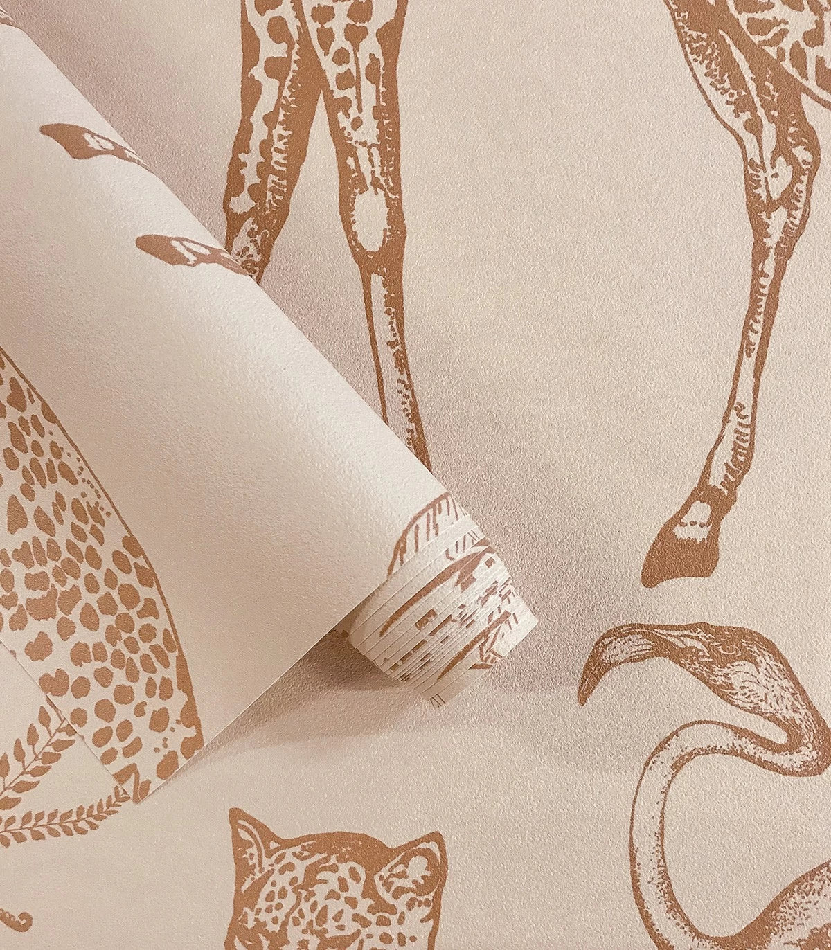 Tapete mit Tiermotiv SAFARI BEIGE braun mit beige