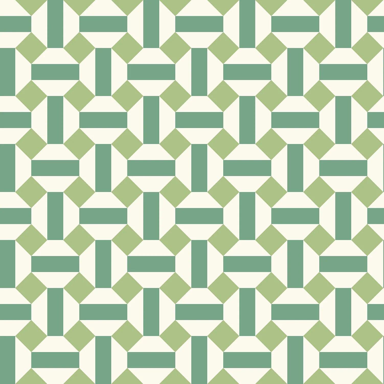 Tapeta SEVILLE - Alicatado zielony Cole & Son Eye on Design